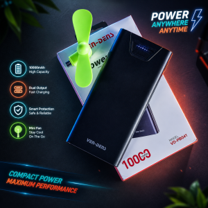 VEN-DENS Power Bank + Free USB Fan Combo Offer 🔥